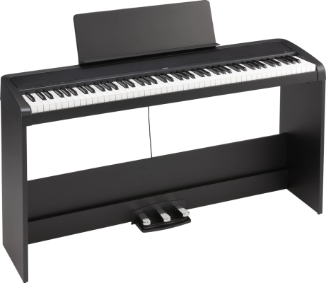 Korg - B2SP Digital Piano with Stand and Pedals - Black