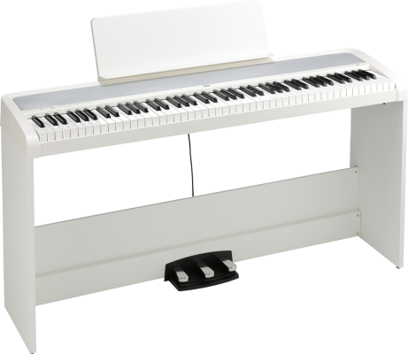 B2SP Digital Piano with Stand and Pedals - White