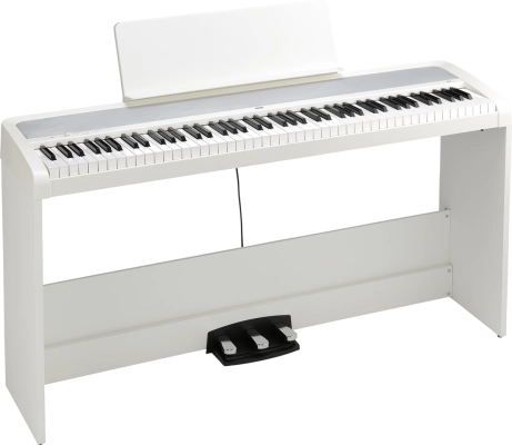 Korg - B2SP Digital Piano with Stand and Pedals - White