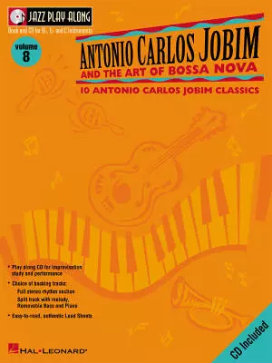 Hal Leonard - Antonio Carlos Jobim and the Art of Bossa Nova: Jazz Play-Along Volume 8 - Book/CD