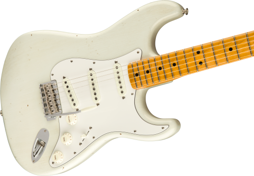 Jimi Hendrix Voodoo Child Stratocaster Journeyman Relic, Maple Fingerboard - Olympic White