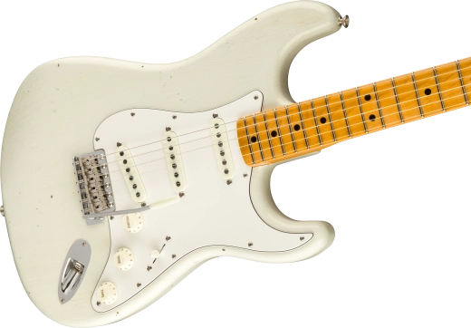 Jimi Hendrix Voodoo Child Stratocaster Journeyman Relic, Maple Fingerboard - Olympic White