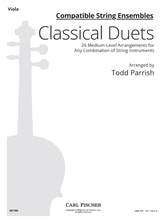 Compatible String Ensembles: Classical Duets - Parrish - Viola - Book