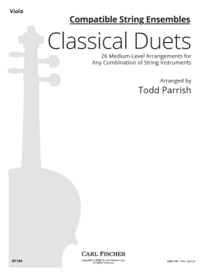 Carl Fischer - Compatible String Ensembles: Classical Duets - Parrish - Viola - Book