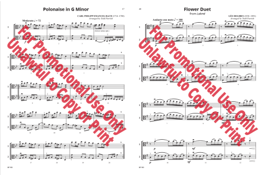 Compatible String Ensembles: Classical Duets - Parrish - Viola - Book