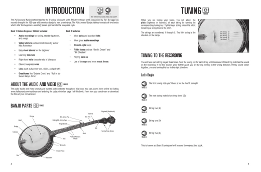 Hal Leonard Banjo Method, Book 1 (Deluxe Beginner Edition) - Schmid /Robertson /Clement - Banjo - Book/Media Online