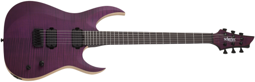 Schecter - John Browne Tao-6 Electric Guitar - Satin Trans Purple