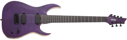 Schecter - John Browne Tao-7 7-String Electric Guitar - Satin Trans Purple