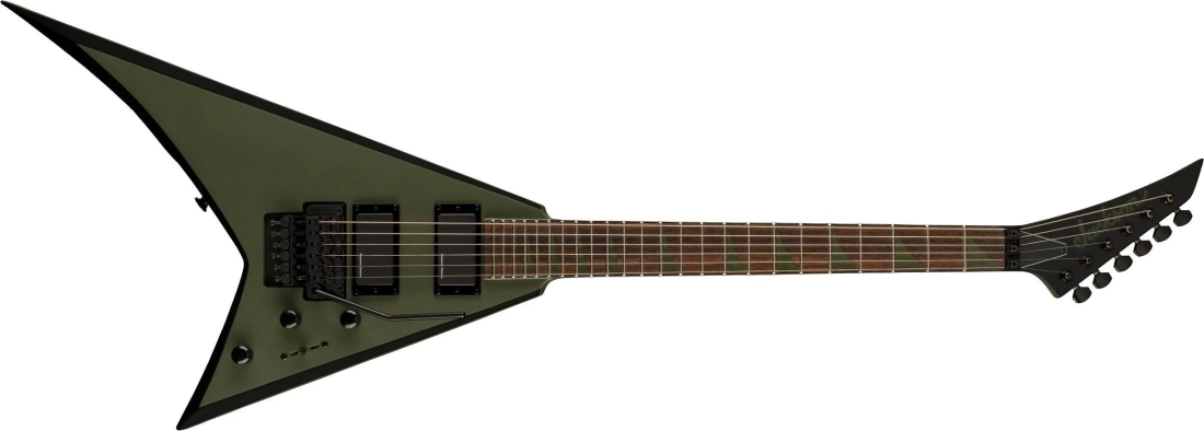 X Series Rhoads RRX24, Laurel Fingerboard - Matte Army Drab with Black Bevels