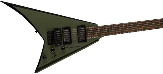 X Series Rhoads RRX24, Laurel Fingerboard - Matte Army Drab with Black Bevels