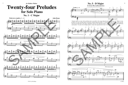 Twenty-four Preludes - Burge - Piano - Book