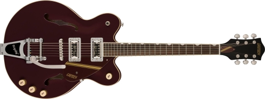 Gretsch Guitars - G2604T Limited Edition Streamliner Rally II Center Block with Bigsby, Laurel Fingerboard - Two-Tone Oxblood/Walnut Stain