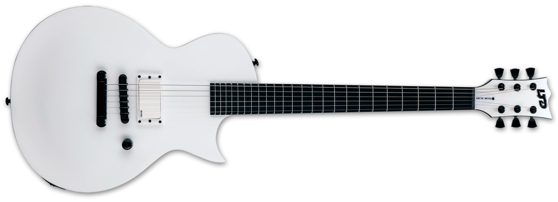 LTD EC Arctic Metal Series Electric Guitar - Snow White Satin