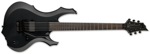 ESP Guitars - LTD F Black Metal Electric Guitar - Black Satin