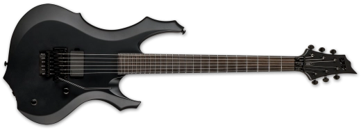 ESP Guitars - LTD F Black Metal Electric Guitar - Black Satin