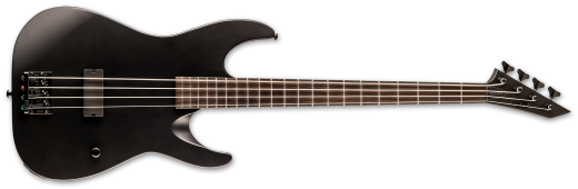 ESP Guitars - LTD M-4 Black Metal Bass Guitar - Black Satin