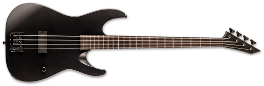 LTD M-4 Black Metal Bass Guitar - Black Satin