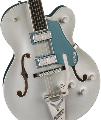 G6118T-140 LTD 140th Double Platinum Anniversary with Bigsby, Ebony Fingerboard - Two-Tone Pure Platinum/Stone Platinum