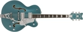 Gretsch Guitars - G6136T LTD 140th Double Platinum Falcon with String-Thru Bigsby, Ebony Fingerboard - Two-Tone Stone Platinum\/Pure Platinum