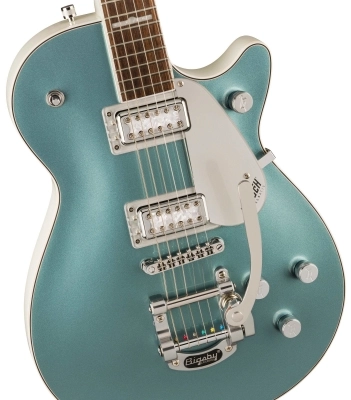 G5230T-140 Electromatic 140th Double Platinum Jet with Bigsby, Laurel Fingerboard - Two-Tone Stone Platinum/Pearl Platinum