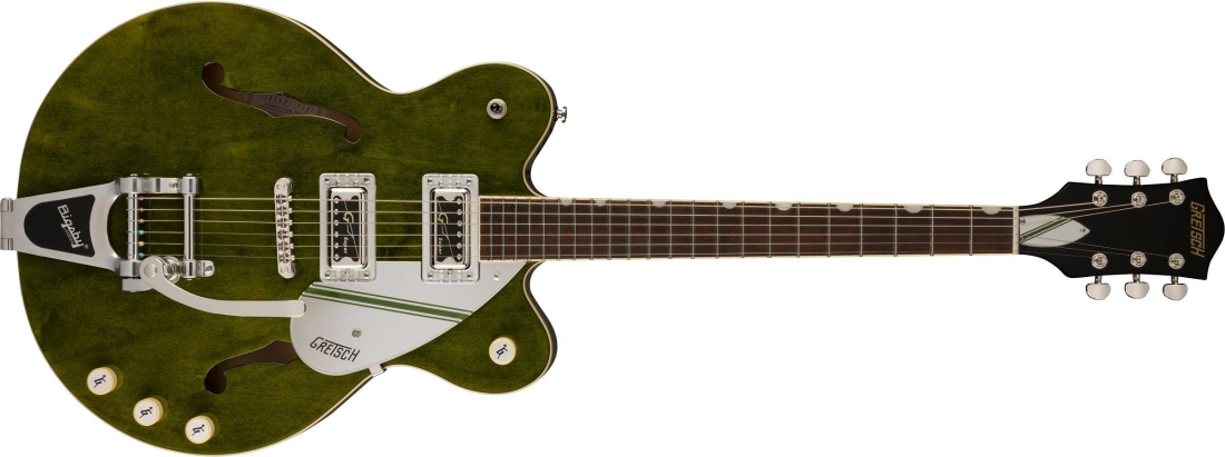 G2604T Limited Edition Streamliner Rally II Center Block with Bigsby, Laurel Fingerboard - Rally Green Stain