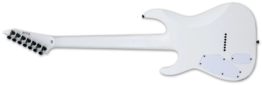 LTD M-7HT Arctic Metal 7-String Baritone Electric Guitar - Snow White Satin