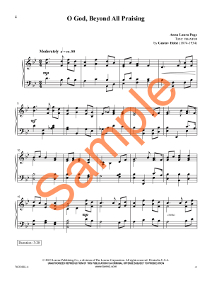 O God, Beyond All Praising - Page - Piano - Book