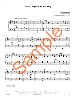 O God, Beyond All Praising - Page - Piano - Book