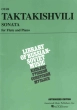 Associated Music Publishers - Sonata for Flute and Piano - Taktakishvili\/Moyse - Flute\/Piano - Sheet Music