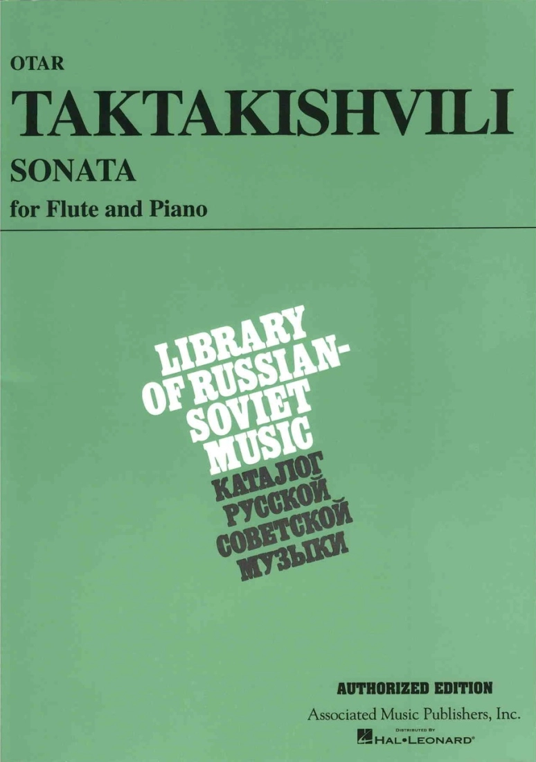 Sonata for Flute and Piano - Taktakishvili/Moyse - Flute/Piano - Sheet Music