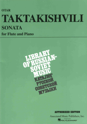 Associated Music Publishers - Sonata for Flute and Piano - Taktakishvili/Moyse - Flute/Piano - Sheet Music