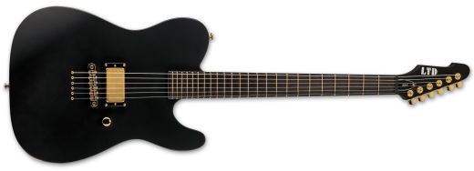 ESP Guitars - AA-1 Alan Ashby Signature Electric Guitar with Case - Black Satin