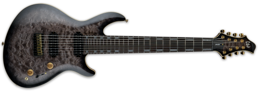 ESP Guitars - JR-608 Javier Reyes Signature 8-String Electric Guitar with Case - Faded Blue Sunburst