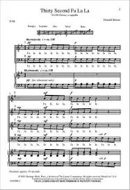 Thirty Second Fa La La - Moore - SATB