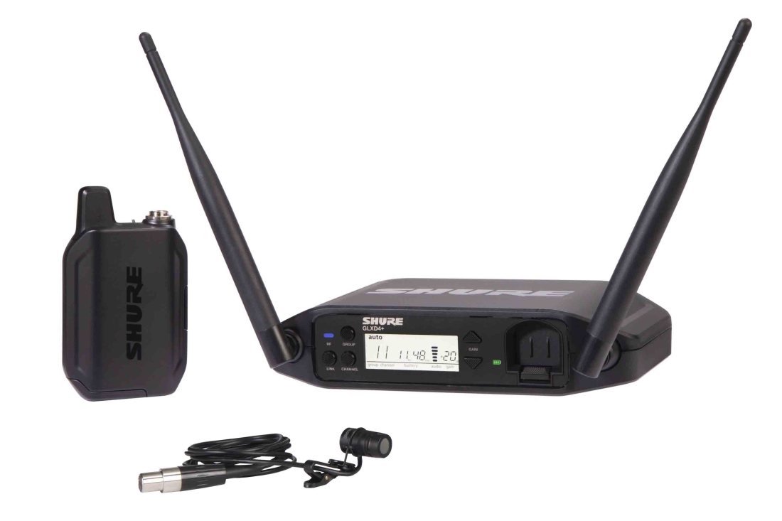 GLXD+ Digital Wireless Bodypack System w/ WL185 Lavalier