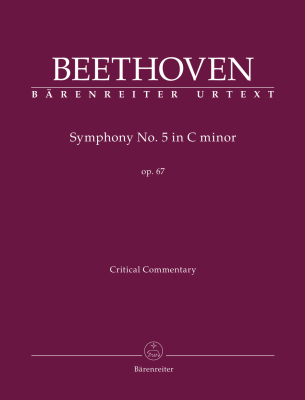 Baerenreiter Verlag - Symphony no.5 in C minor op. 67 Beethoven, DelMar Partition de chef avec commentaire critique