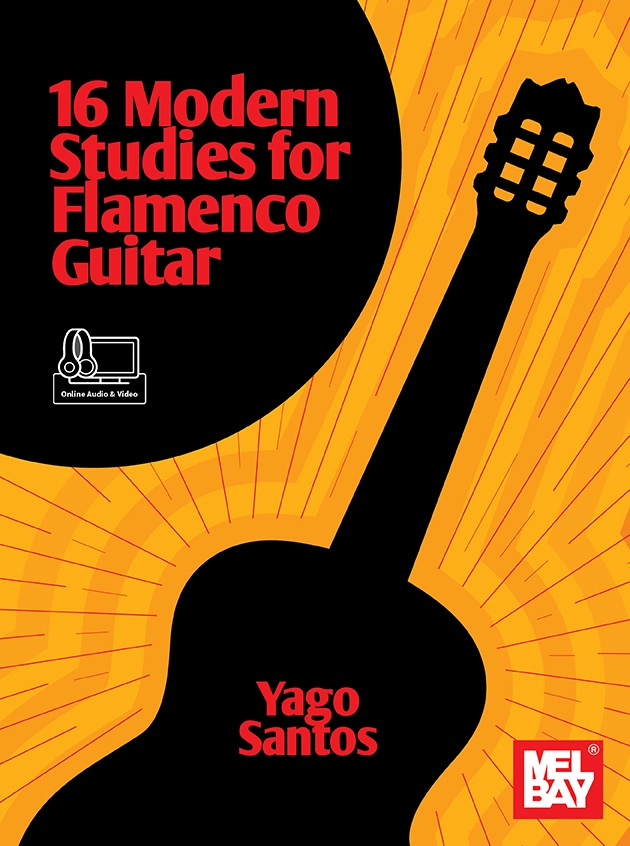 16 Modern Studies for Flamenco Guitar - Santos - Classical Guitar TAB - Book/Media Online