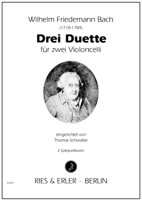 Ries & Erler Musikverlag - Drei Duette - Bach/Schwalbe - Cello Duet - Book