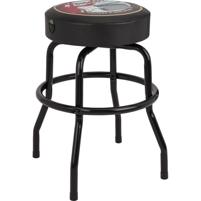 Guitars & Amps Pick Pouch Barstool, Black - 24\'\'