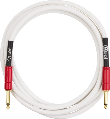 Fender - John 5 White/Red Instrument Cable - 10