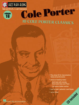 Hal Leonard - Cole Porter: Jazz Play-Along Volume 16 - Book/CD