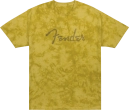 Fender - Fender Spaghetti Logo Tie-Dye T-Shirt, Mustard - Small
