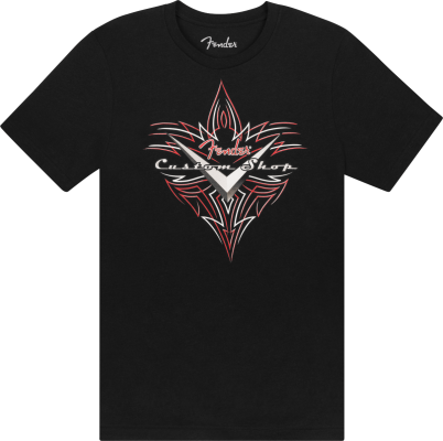Fender - Fender Custom Shop Pinstripe T-Shirt, Black - Medium