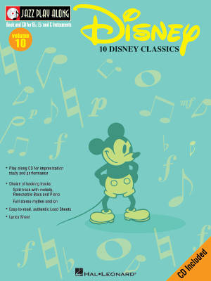 Disney: Jazz Play-Along Volume 10 - Book/CD