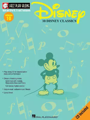 Hal Leonard - Disney: Jazz Play-Along Volume 10 - Book/CD