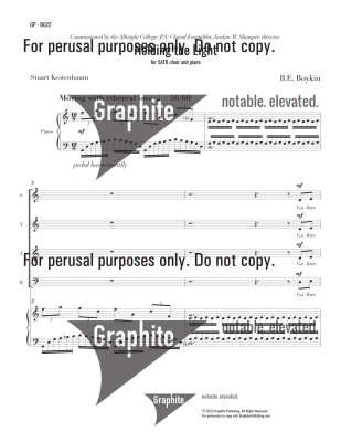 Holding the Light - Boykin - SATB