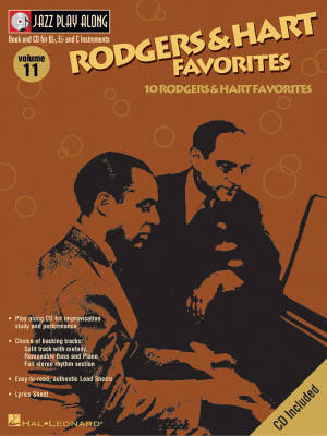 Hal Leonard - Rodgers & Hart Favorites: Jazz Play-Along Volume 11 - Book/CD