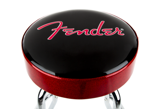 Fender Red Sparkle Logo Barstool - 30\'\'