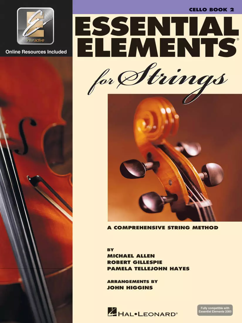 Essential Elements for Strings Book 2 - Cello - Book/Media Online (EEi)