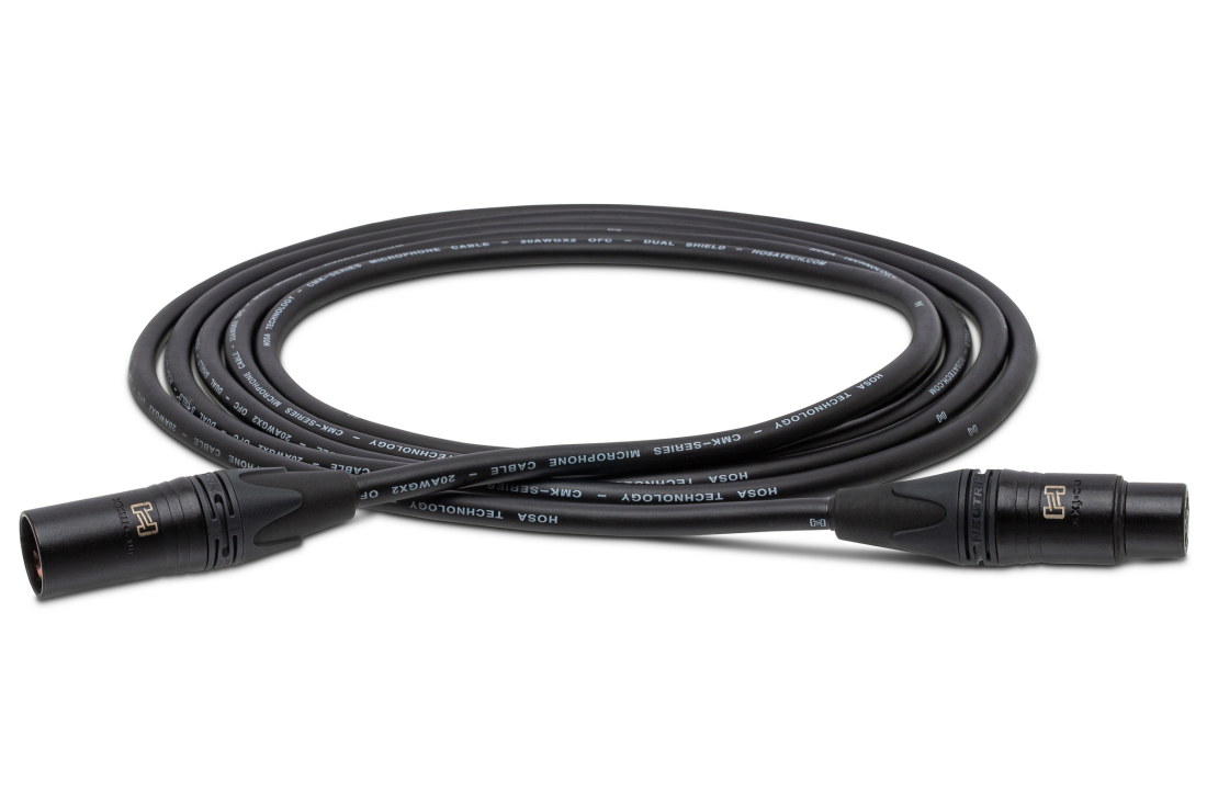 Edge Microphone Cable, Neutrik XLR3F to XLR3M, 20 ft